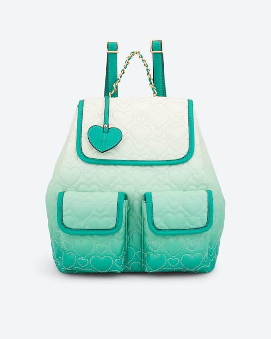 Produktabbildung für Rucksack mit Herzchen-Steppung, Ombré