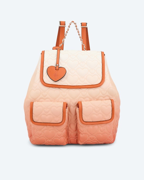 Produktabbildung für Rucksack mit Herzchen-Steppung, Ombré