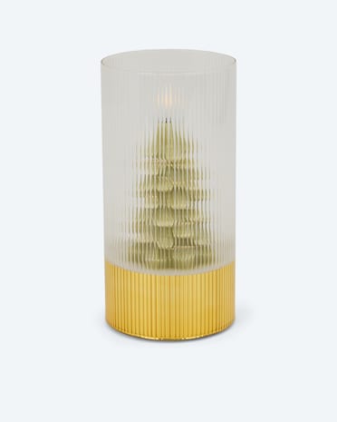 Produktabbildung für LED-Baumkerze in Glas