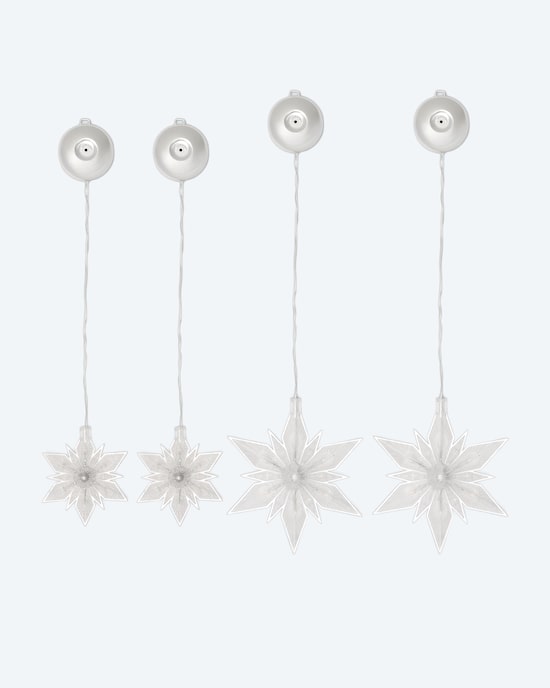 Produktabbildung für LED-Sterne mit Saugnapf, 4tlg.