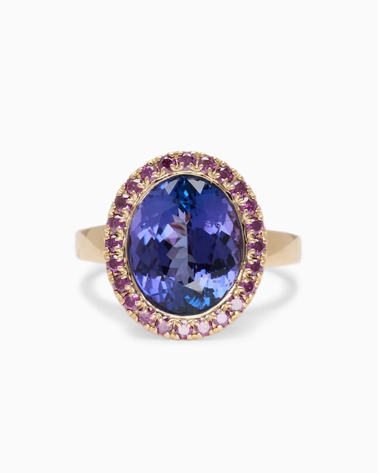 Produktabbildung für Ring mit Tansanit + Brillanten