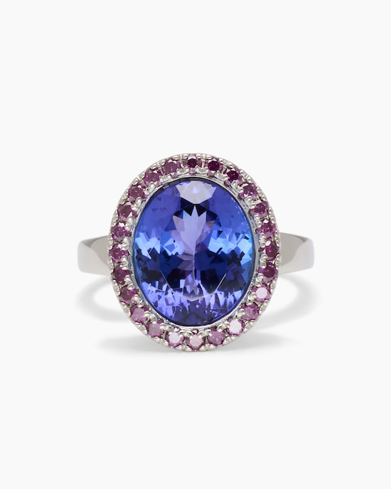 Produktabbildung für Ring mit Tansanit + Brillanten