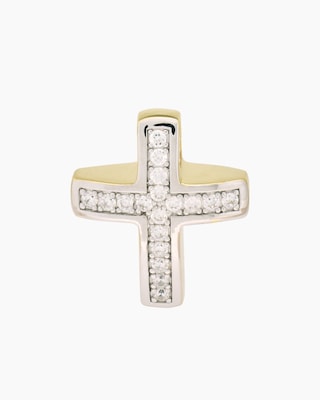 Produktabbildung 2 für Wendeanhänger Kreuz mit Zirkonia