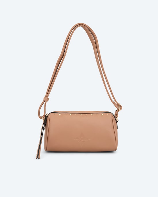 Produktabbildung für Umhängetasche mit Logo und Nieten