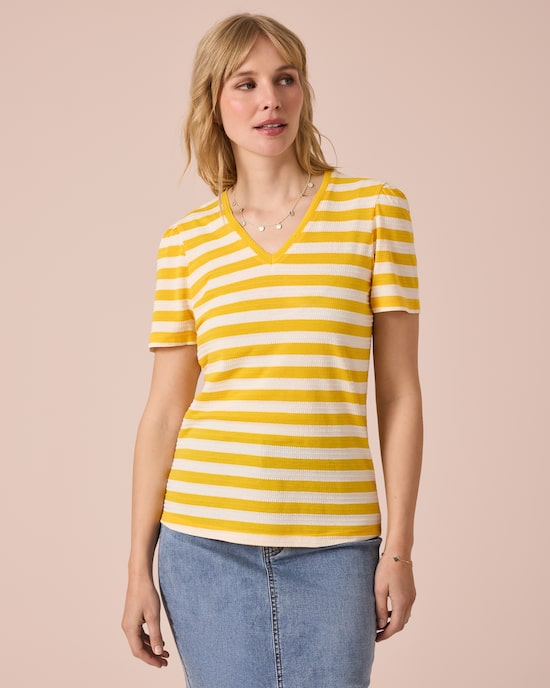 Produktabbildung für Streifenshirt mit Struktur