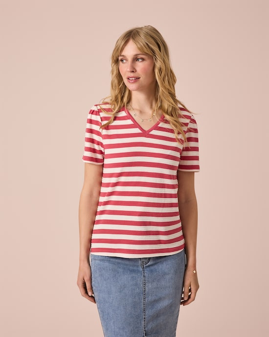 Produktabbildung für Streifenshirt mit Struktur