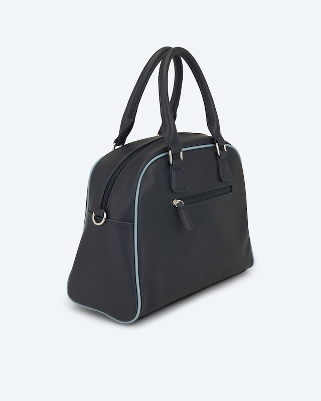 Kurzgrifftasche mit Logo-Schriftzug