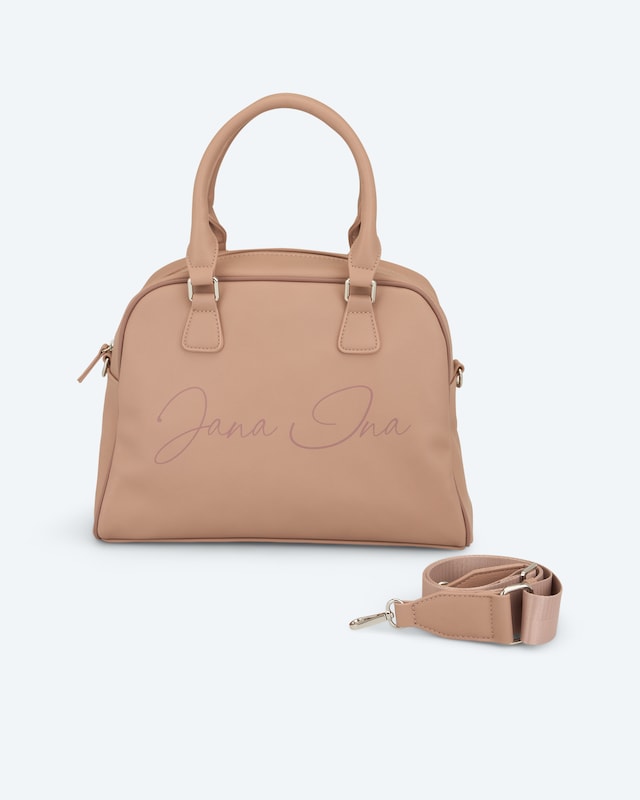 Kurzgrifftasche mit Logo-Schriftzug