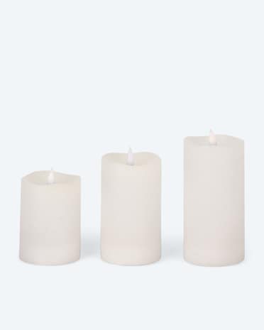 Produktabbildung für Wiederaufladbare LED-Stumpenkerzen, 3tlg.
