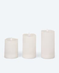 Produktabbildung für Wiederaufladbare LED-Stumpenkerzen, 3tlg.