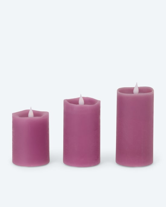 Produktabbildung für Wiederaufladbare LED-Stumpenkerzen, 3tlg.