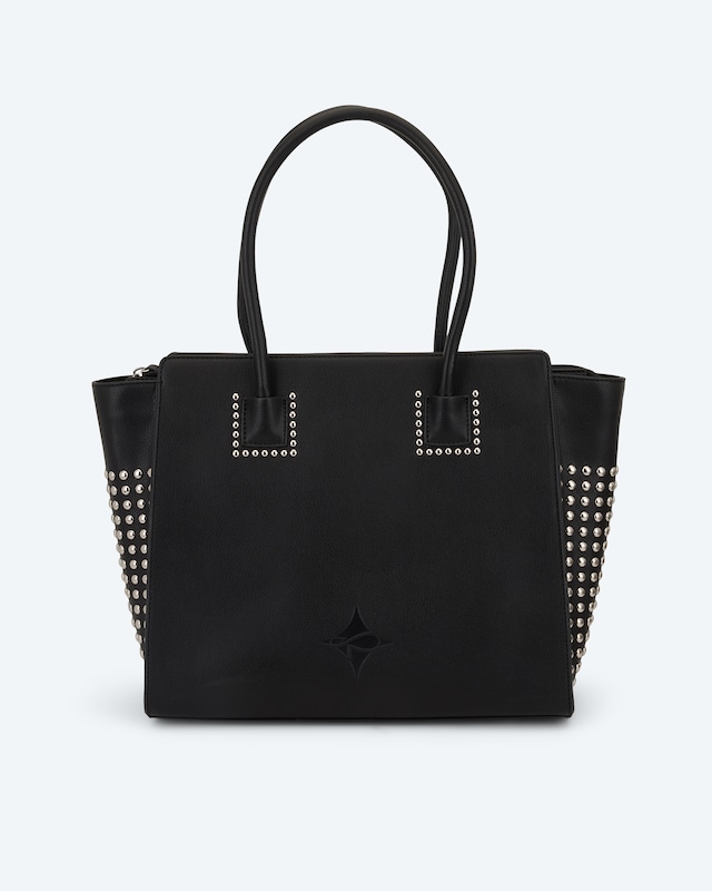 Shopper mit Nieten und Logoprägung