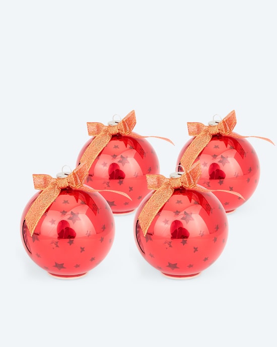 Produktabbildung für LED-Weihnachtskugeln "Sterne", 4 Stück