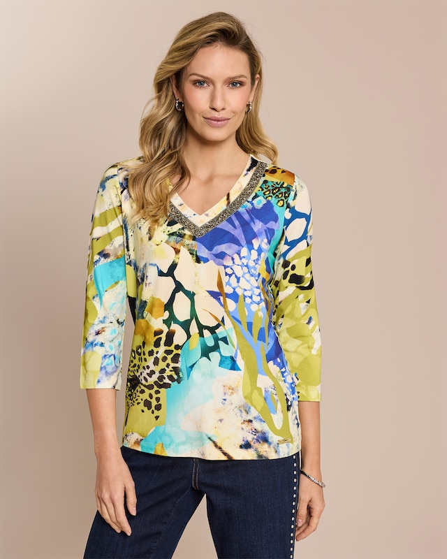 Shirt mit modischem Druck