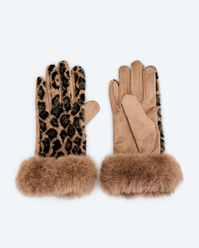 Handschuhe im Leodesign mit Webpelz