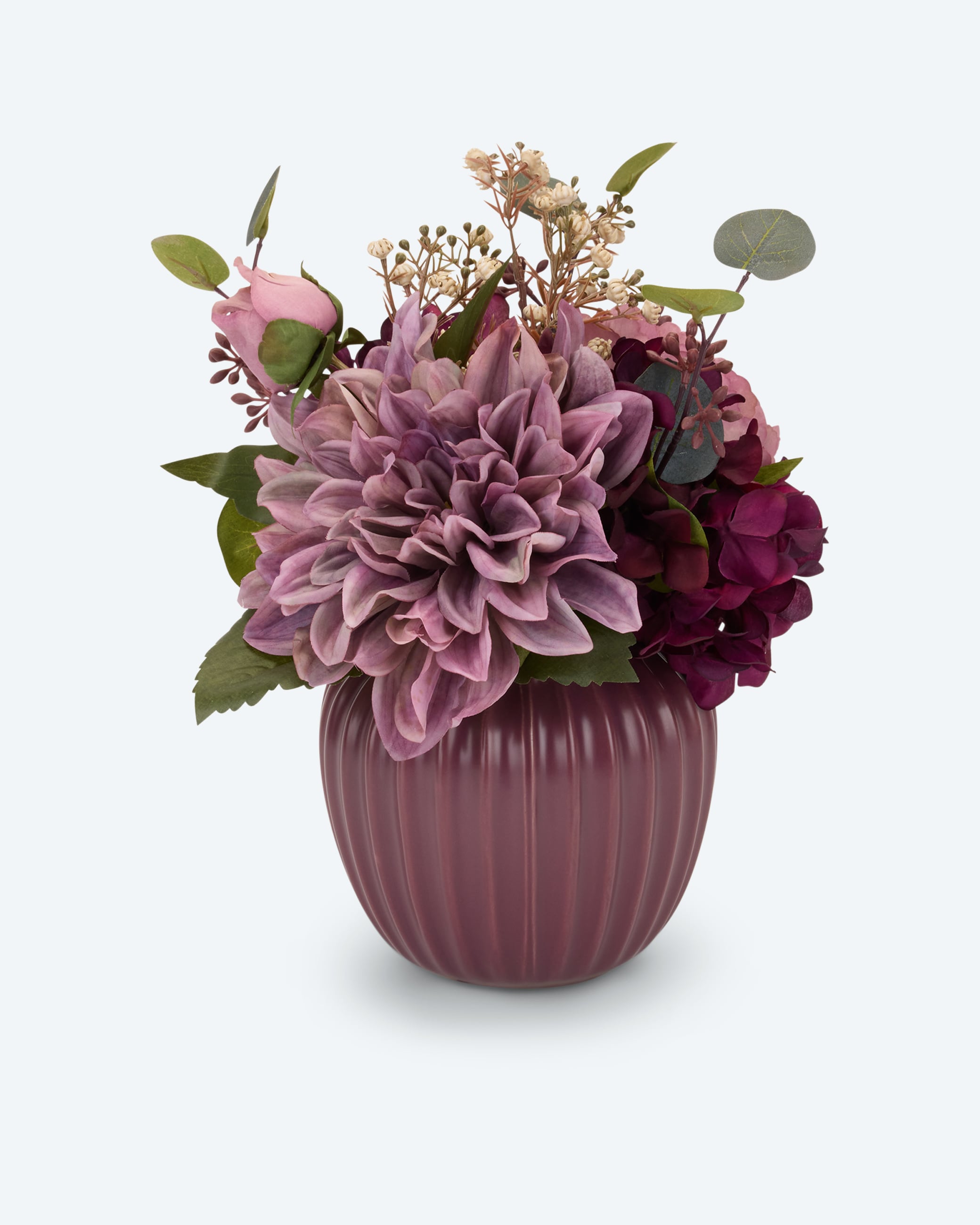 Produktabbildung für Kunstblumenarrangement Dahlie in Vase
