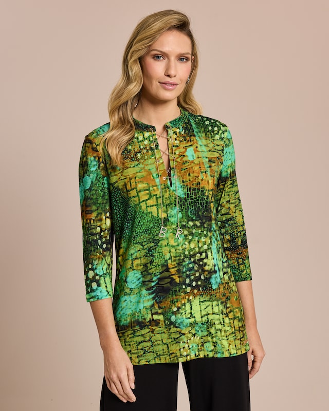Shirt mit Kettendetail