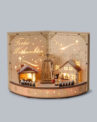 Produktabbildung 3 für LED-Holzdekoration "Weihnachtsbuch"
