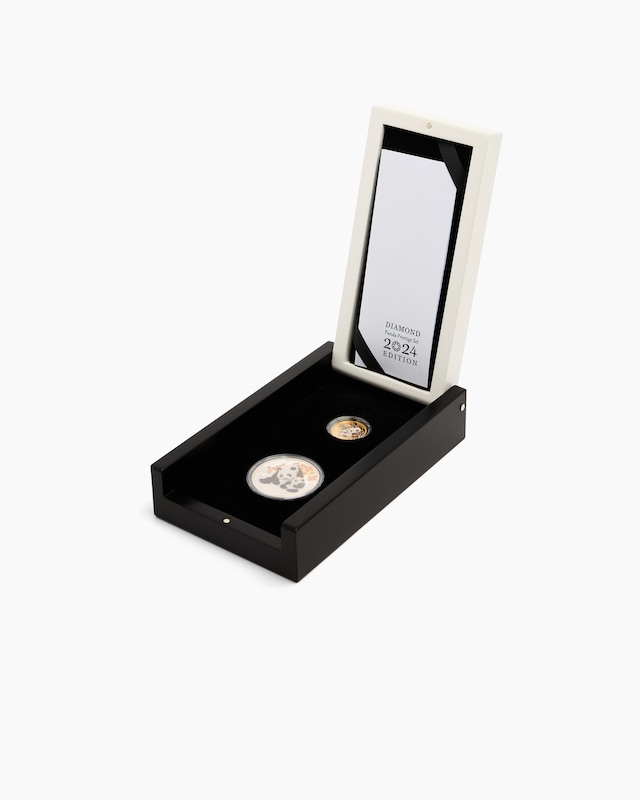 Chinas Diamond Panda Prestige Set 2024, 2tlg.