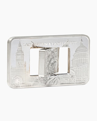 Produktabbildung 5 für Silbermünze Lady Liberty & Lady Britain