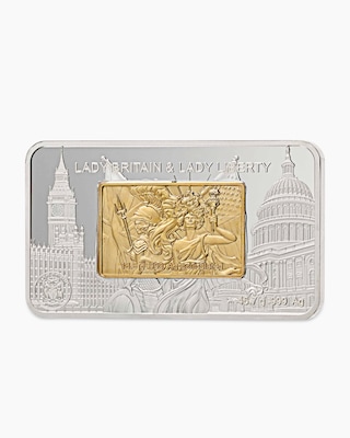 Produktabbildung 4 für Silbermünze Lady Liberty & Lady Britain