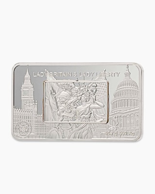 Produktabbildung 3 für Silbermünze Lady Liberty & Lady Britain