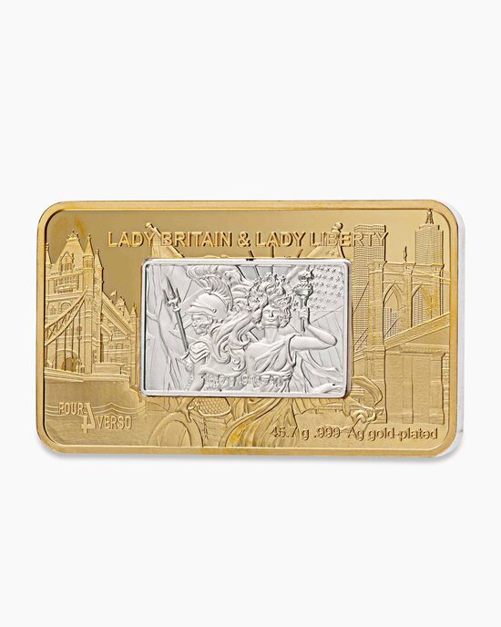 Produktabbildung für Silbermünze Lady Liberty & Lady Britain