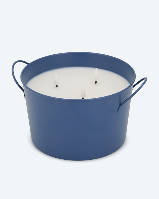 Produktabbildung für Metall-Bodenkerze mit 3 Dochten