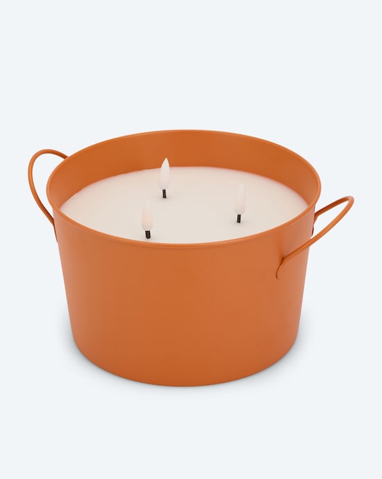 Produktabbildung für Metall-Bodenkerze mit 3 Dochten