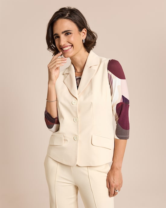 Produktabbildung für Weste mit Reverskragen