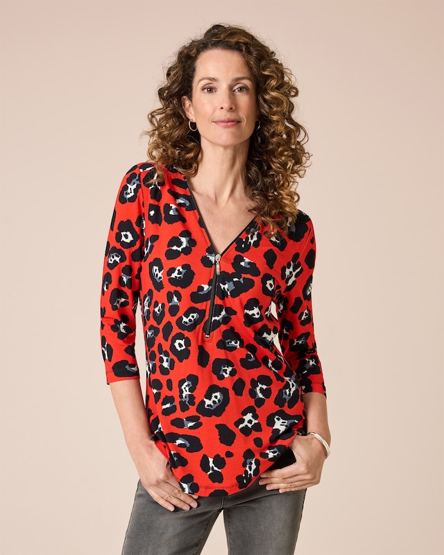 Shirt mit Leodruck