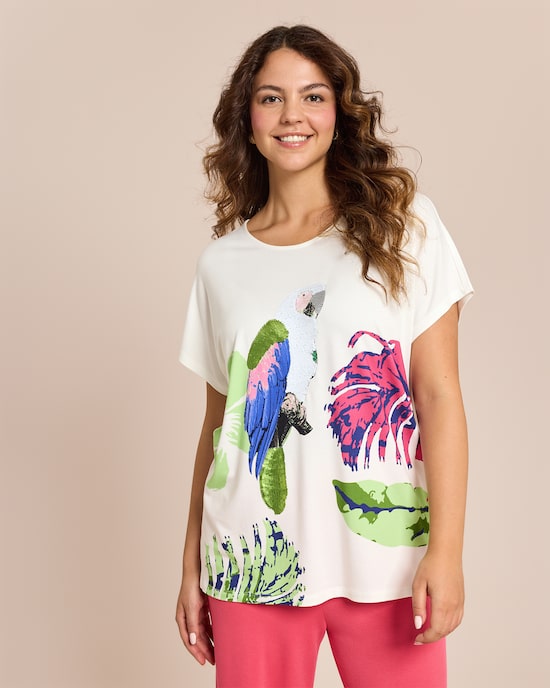 Produktabbildung für Shirt mit tropischem Print