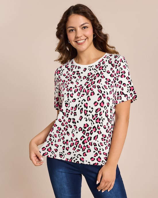 Produktabbildung für Shirt mit Leoprint