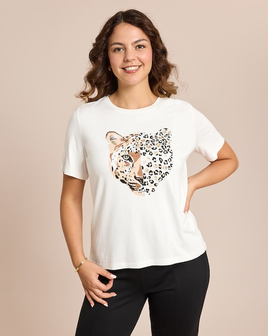 Produktabbildung für Shirt mit Leoprint