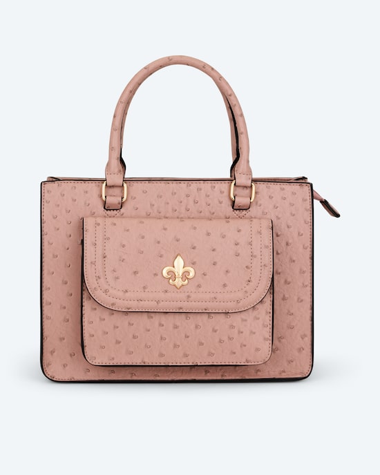 Produktabbildung für Kurzgrifftasche, Straußenleder-Optik
