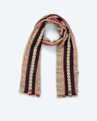 Produktabbildung 1 für Jacquard Schal im Streifen Design