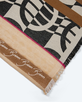 Produktabbildung 5 für Jacquard Schal im Streifen Design