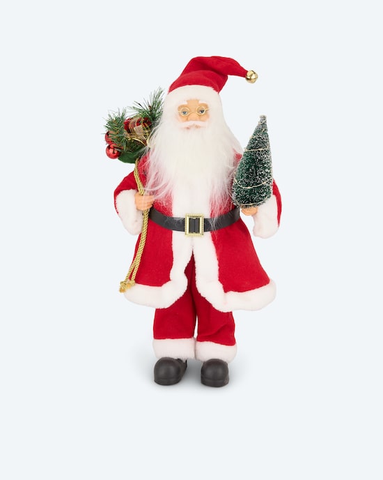 Produktabbildung für Weihnachtsmannfigur mit LED-Baum