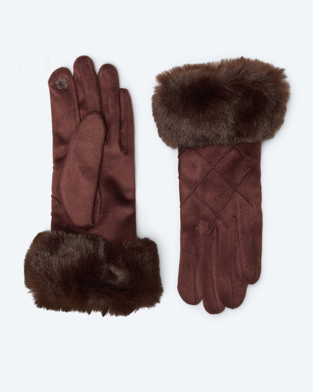 Handschuhe mit Webpelz