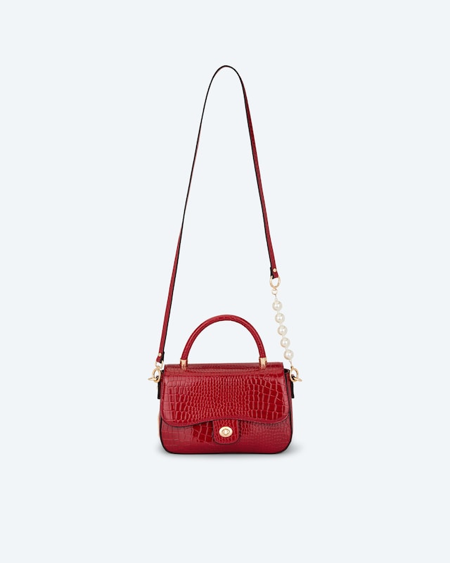 Überschlagtasche mit Schlossverschluss