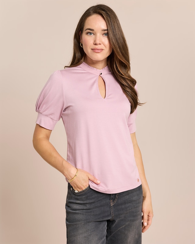Shirt mit Blusenkragen