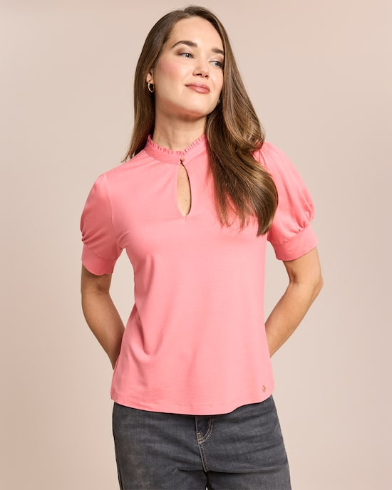 Produktabbildung für Shirt mit Blusenkragen
