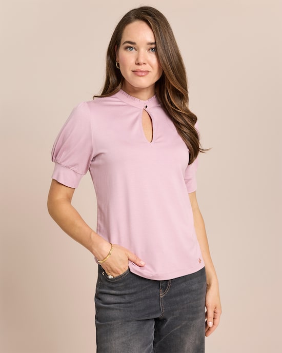Produktabbildung für Shirt mit Blusenkragen