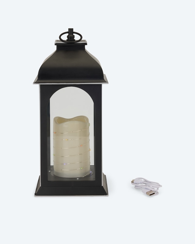 Outdoor-Laterne mit LED-Kerze