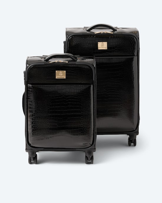 Produktabbildung für Trolley-Set in Kroko-Optik, 2tlg.