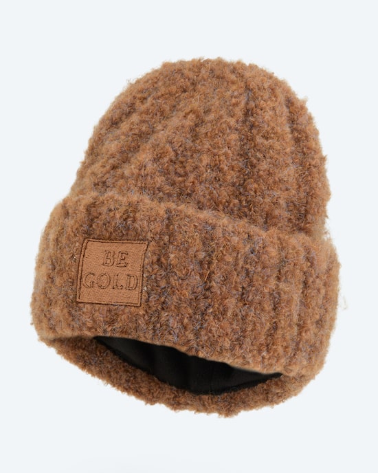 Produktabbildung für Gold Strickmütze