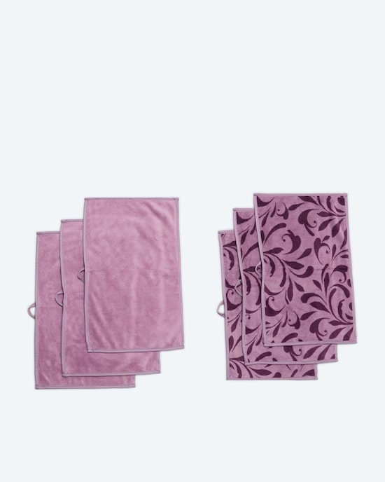 Produktabbildung für MegaFlausch Gäste-Handtuchset "Elegance", 6tlg.