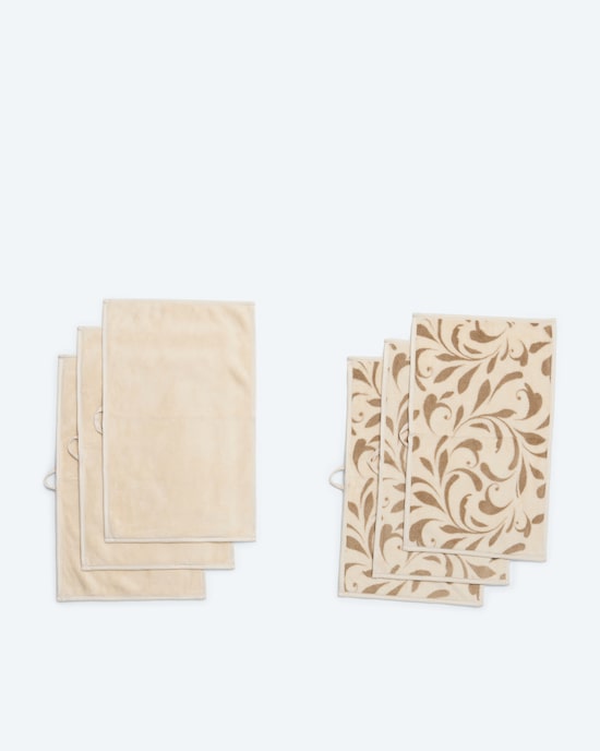 Produktabbildung für MegaFlausch Gäste-Handtuchset "Elegance", 6tlg.