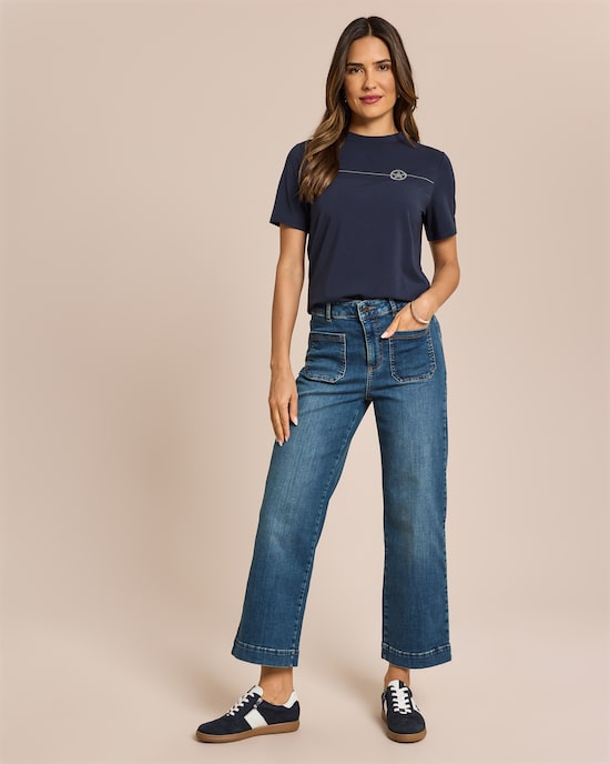 Produktabbildung für Jeans 7/8 aufgesetzte Taschen
