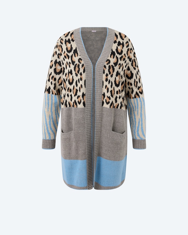 Cardigan mit Muster Mix
